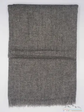 100% Cashmere Dark Grainy Gray Pashmina Shawl/Scarf