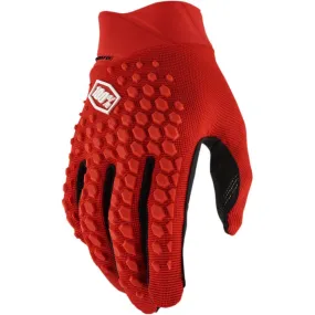 100% Geomatic Gloves - Red