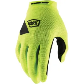 100% Ridecamp Gloves - Fluo Yellow