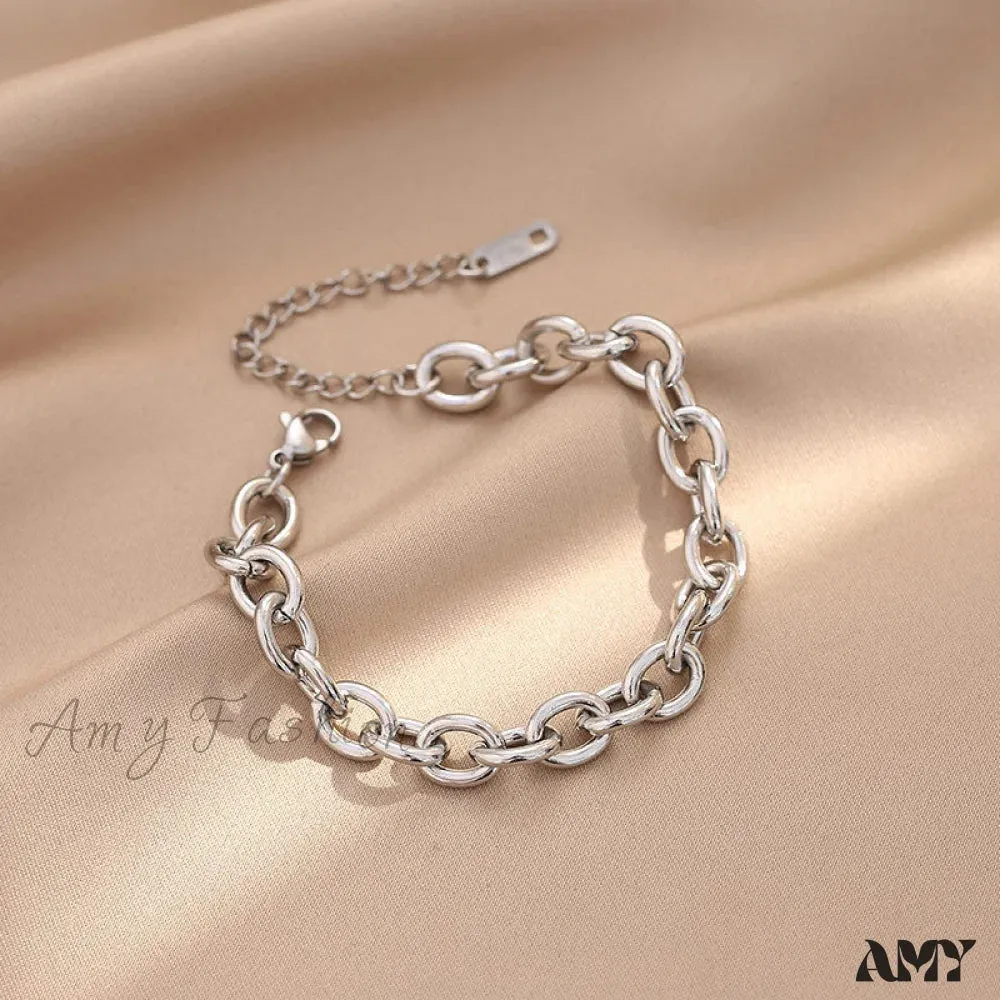 14K Gold Simple Chain Bracelet