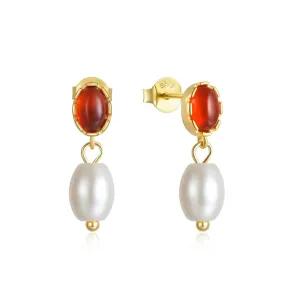 925 Silver Pearl Stud Earrings