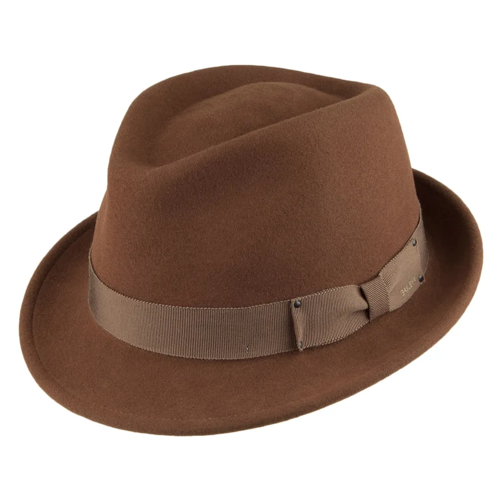 Bailey Hats Wynn Crushable Trilby - Rust