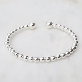 Ball Sterling Silver Cuff