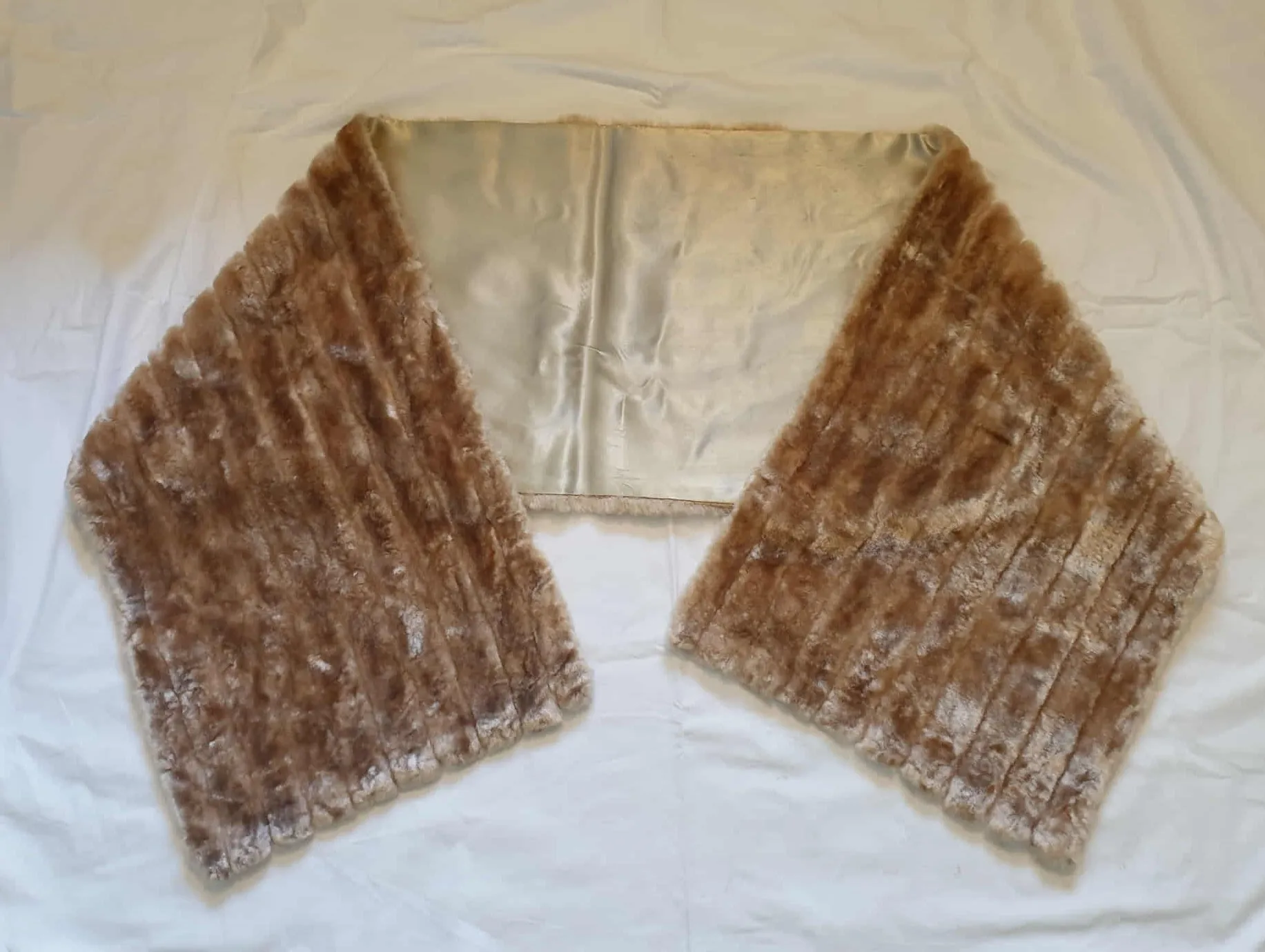 Beige Fluffy Wrap by Rikki - 1960s