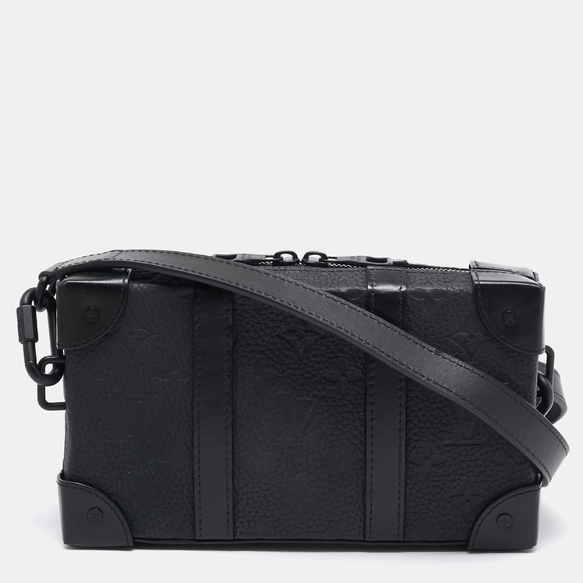 Black Monogram Taurillon Leather Soft Trunk Wallet