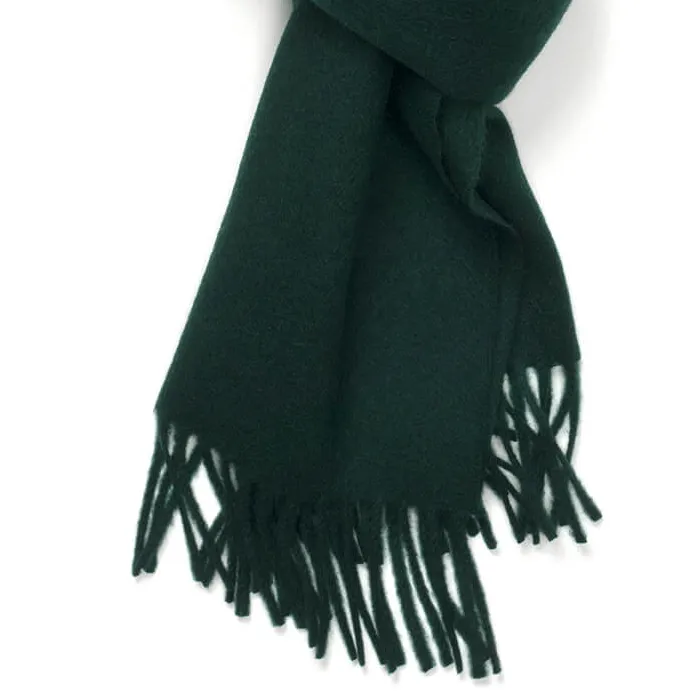 Bottle Green Classic Cashmere Scarf