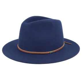 Brixton Hats Wesley Wool Felt Fedora Hat - Blue