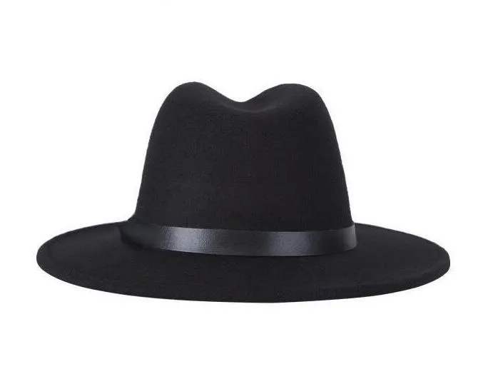 Brixton Style Wide Brim Wool Fedora Hats