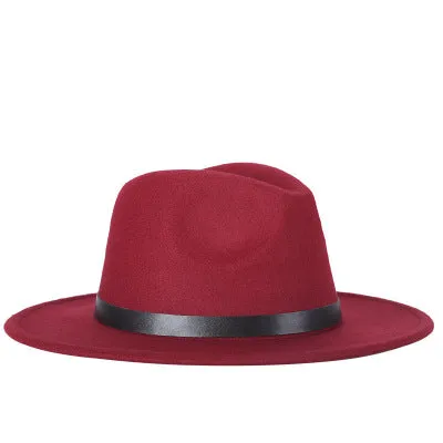 Brixton Style Wide Brim Wool Fedora Hats