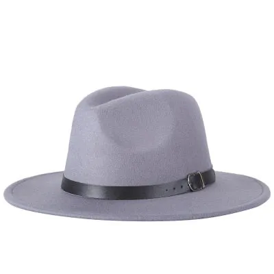 Brixton Style Wide Brim Wool Fedora Hats