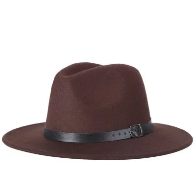 Brixton Style Wide Brim Wool Fedora Hats