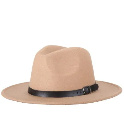 Brixton Style Wide Brim Wool Fedora Hats