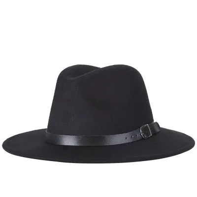 Brixton Style Wide Brim Wool Fedora Hats