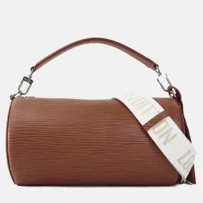 Brown Epi Leather Soft Portion Shoulder Bag