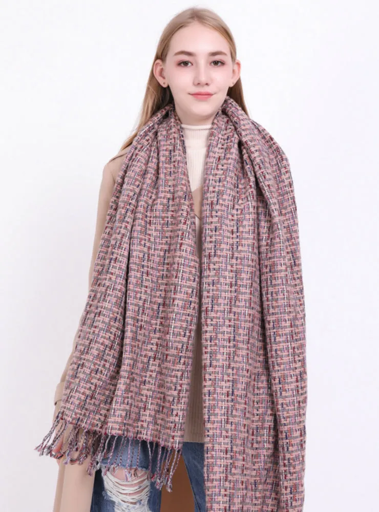 Cashmere Like Warm Shawl Dual-Purpose Scarf