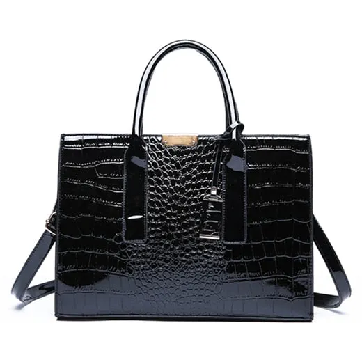 Christmas Gift Crocodile Pattern Shoulder Bags Luxury Oil Wax PU Leather Womens Bags Designer Women Crossbody Casual Handbag Female Tote Bags