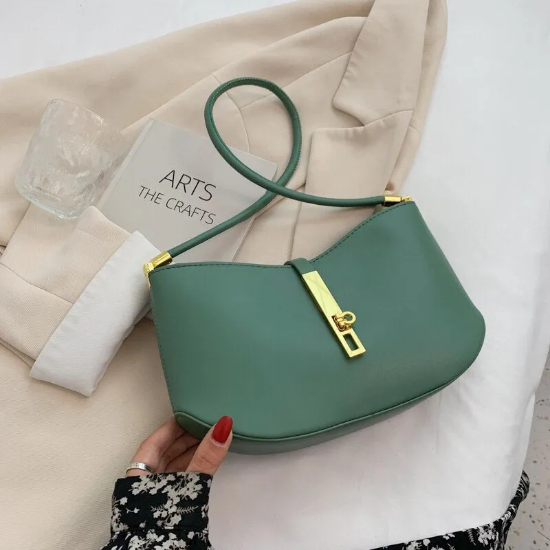 Christmas Gift NEW Niche Design Retro Bag Female 2021 All-match Square Bag Senior Underarm Bag Handbag Shoulder Bag Width: 28cm