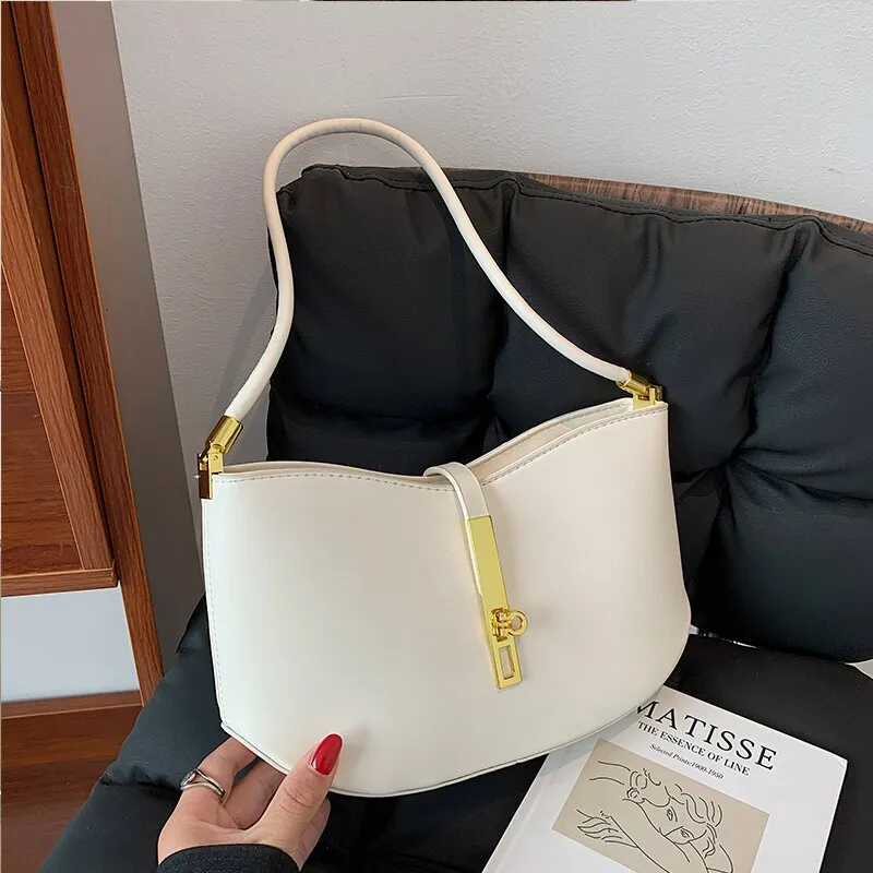 Christmas Gift NEW Niche Design Retro Bag Female 2021 All-match Square Bag Senior Underarm Bag Handbag Shoulder Bag Width: 28cm