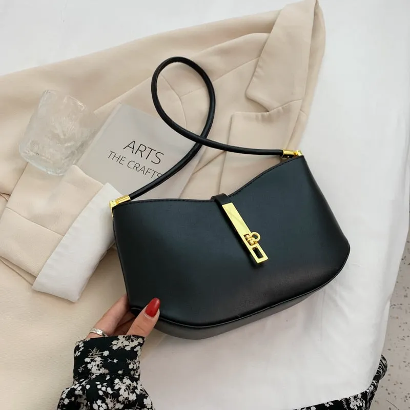 Christmas Gift NEW Niche Design Retro Bag Female 2021 All-match Square Bag Senior Underarm Bag Handbag Shoulder Bag Width: 28cm