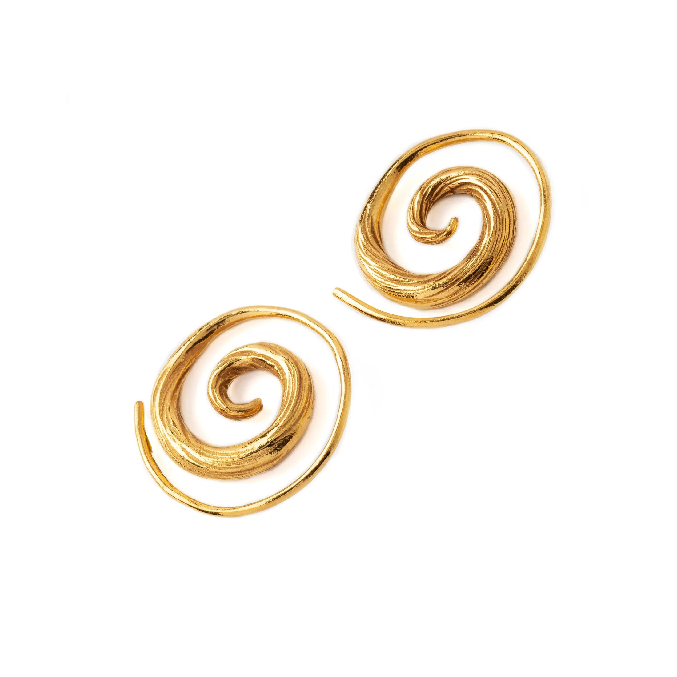 El Nino Gold Spiral Earrings