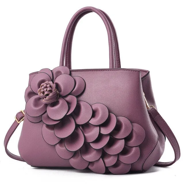 Elegant Flower Women's Messenger Hand Bag