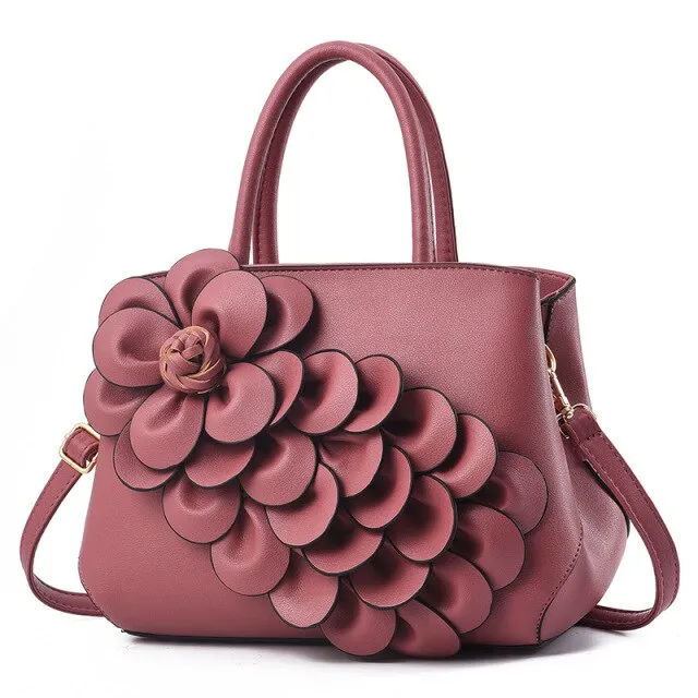 Elegant Flower Women's Messenger Hand Bag