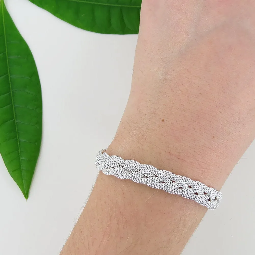 FLAT MESH BRAIDED BRACELET