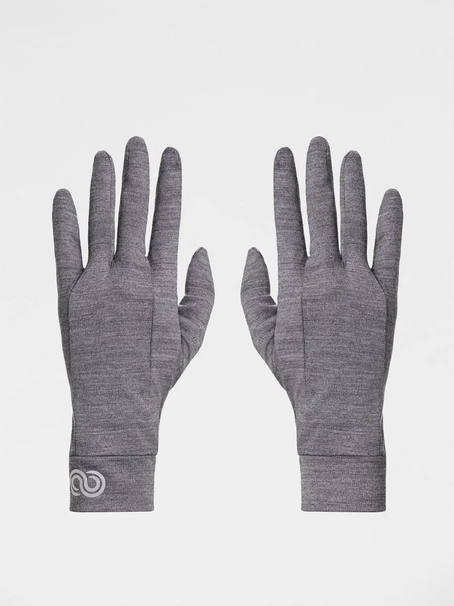 Gloves Light Grey In Merino Wool | Rewoolution