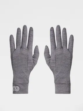 Gloves Light Grey In Merino Wool | Rewoolution