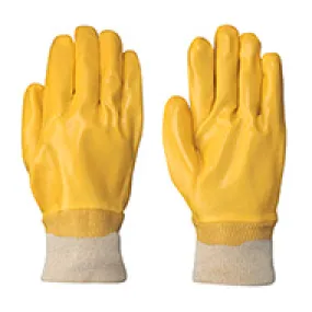 Gloves, PVC, with Knit Wrist