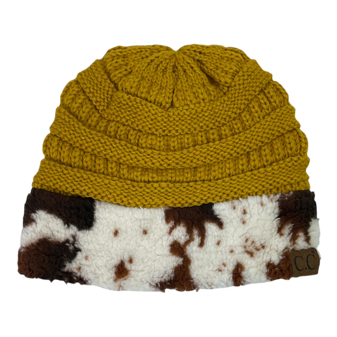 Hat-47 Cow Beanie Mustard