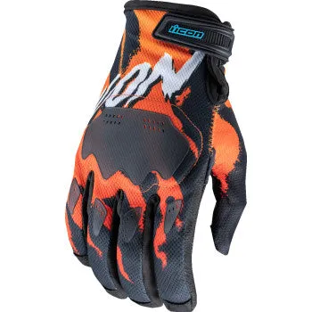 Icon Hooligan Rad Dawn Gloves Orange