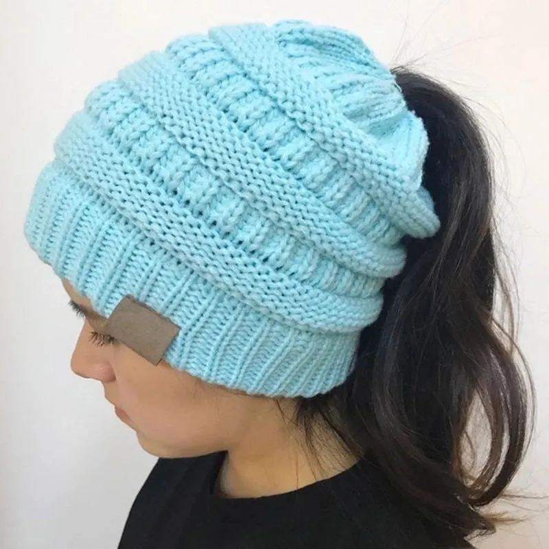 Knit Pure Color Woolen Hat