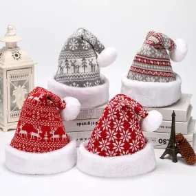 Knitted Snowflake & Reindeer Christmas Hats – Stay Cozy in Festive Style!