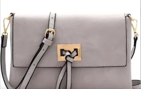 Knot-Accent Flap-Over Crossbody