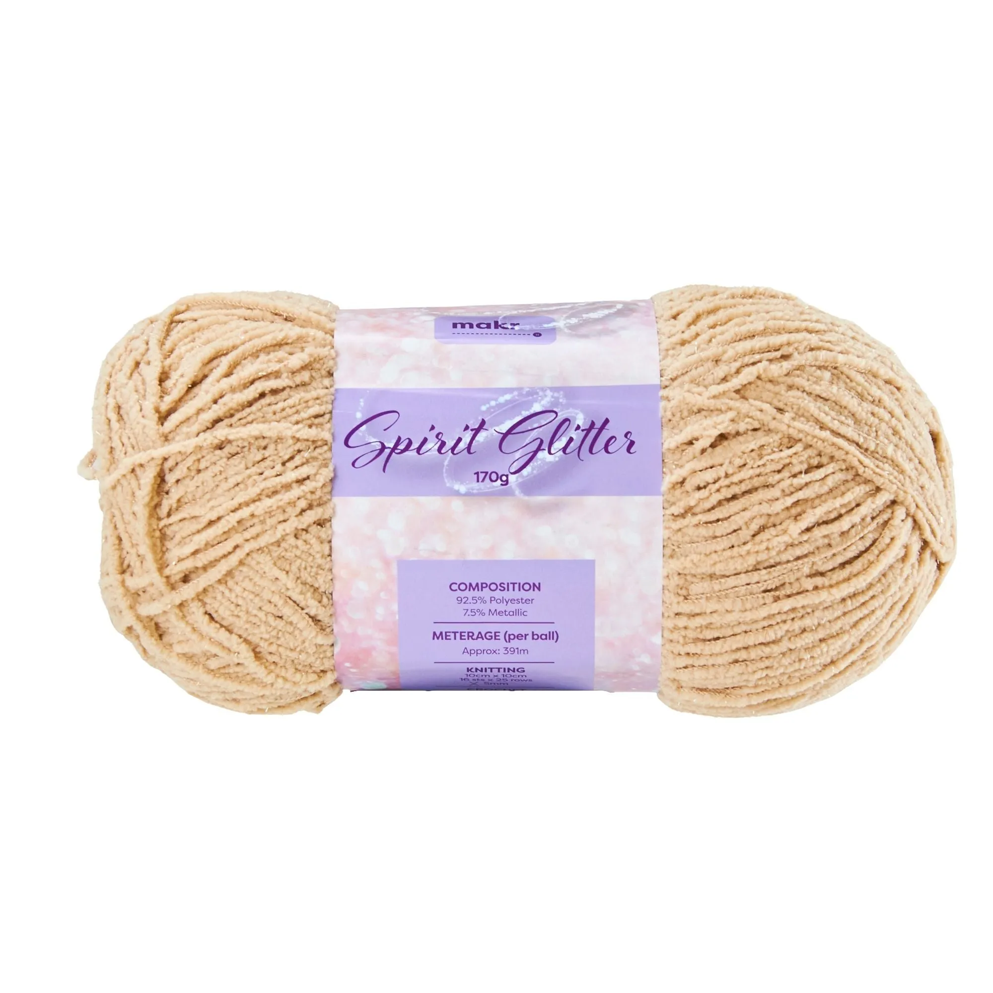 Makr Spirit Glitter Crochet & Knitting Yarn, 170g