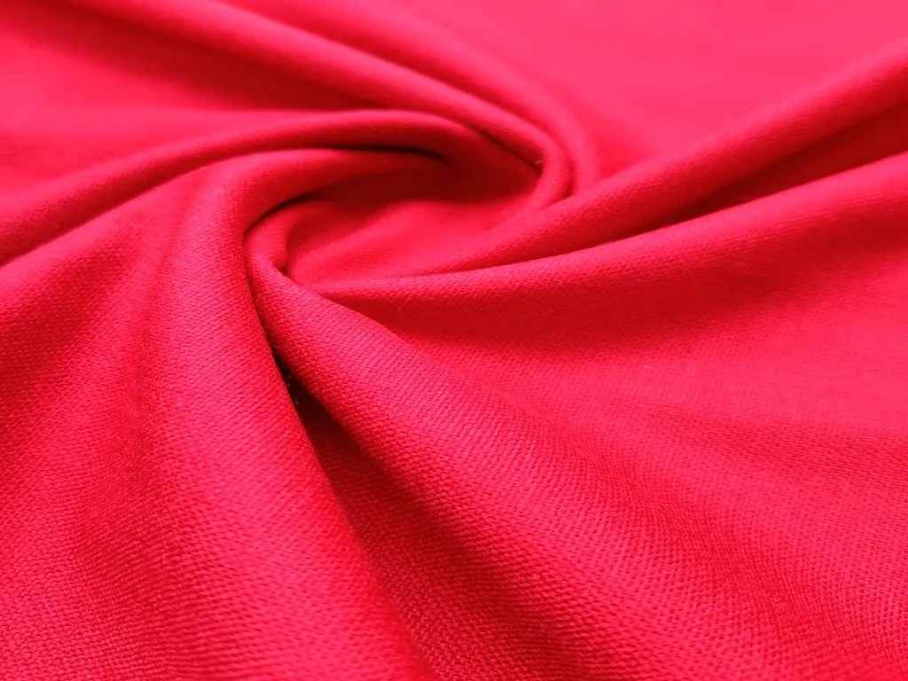 Maroon Plain Premium Wool Fabric