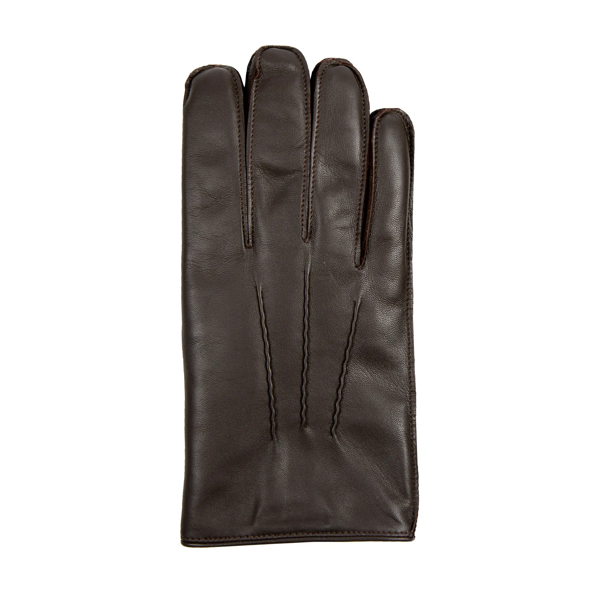 Men's Heritage Three-Point Fur-Lined Leather Gloves