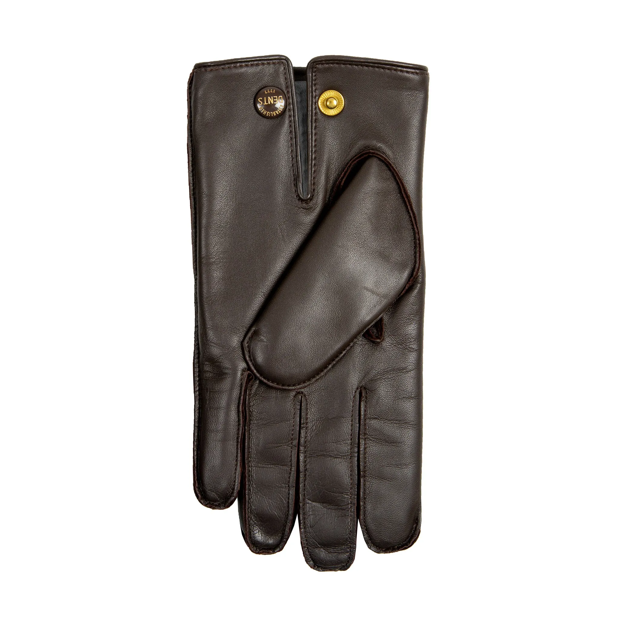 Men's Heritage Three-Point Fur-Lined Leather Gloves