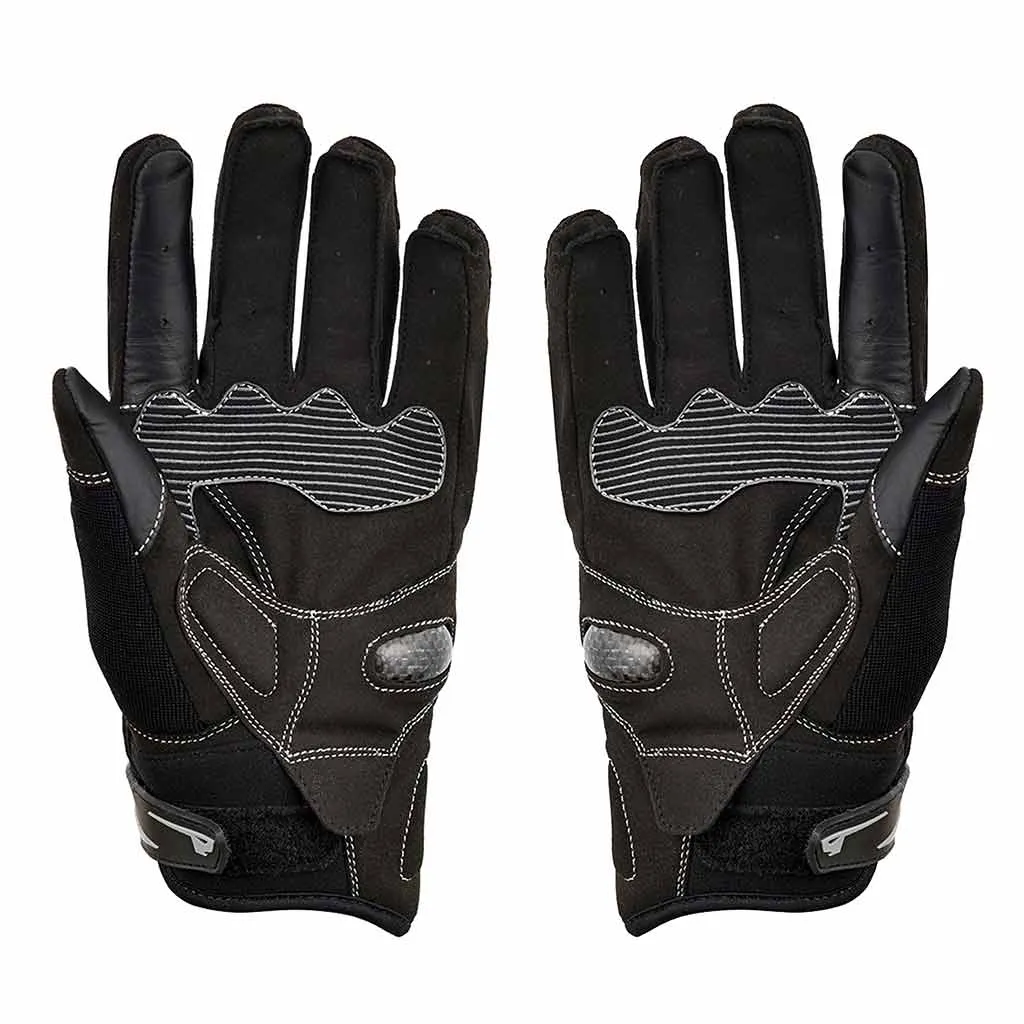 RIDERACT® Light Weight Leather Motorcycle Gloves RexOne Biker Gloves