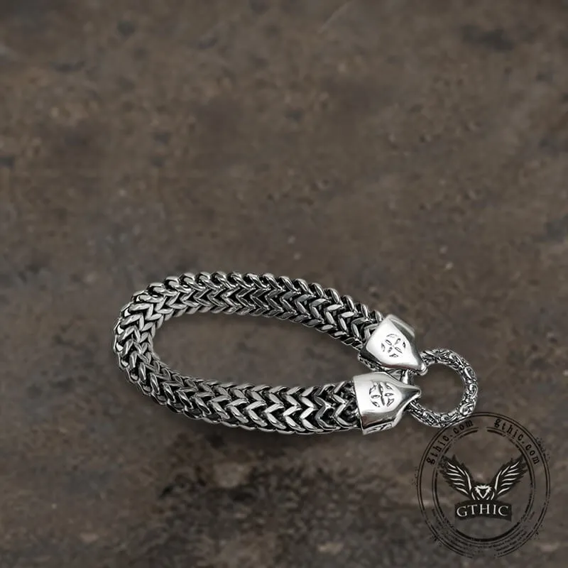 Simple Anchor Stainless Steel Wheat Chain Bracelet