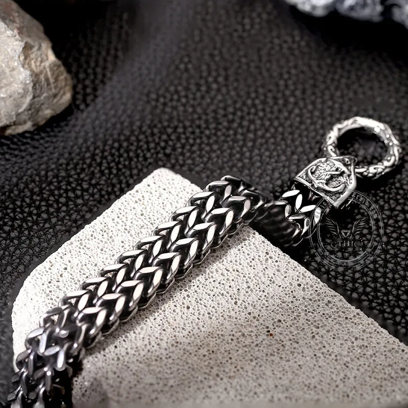 Simple Anchor Stainless Steel Wheat Chain Bracelet