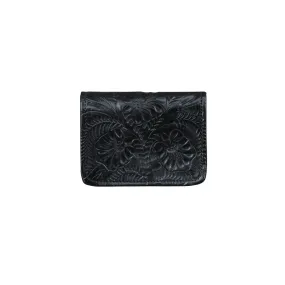 Small Ladies' Tri-Fold Wallet - Black