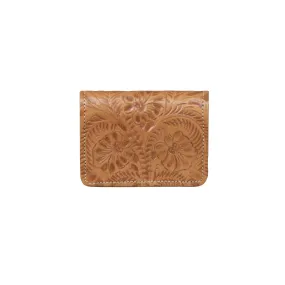 Small Ladies' Tri-Fold Wallet - Natural Tan