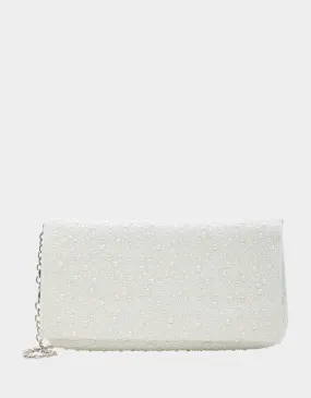 SOFT RHINESTONE CLUTCH PEARL