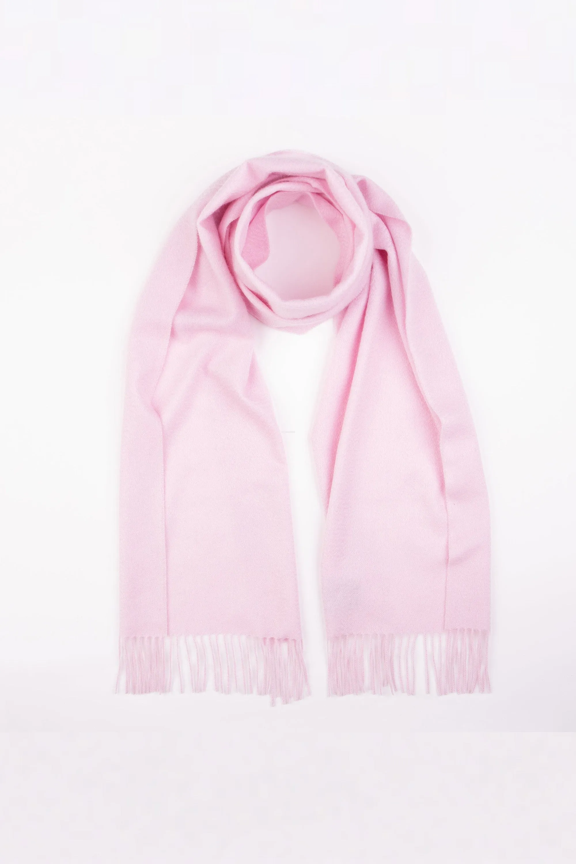 Solid Cashmere Wide Scarf - Lilac