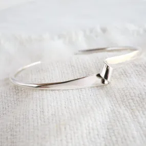 Sterling Silver Single Twist Cuff Bracelet