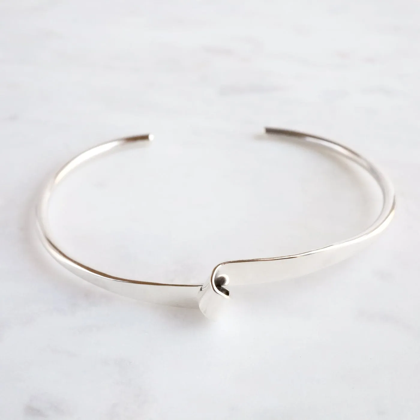 Sterling Silver Single Twist Cuff Bracelet