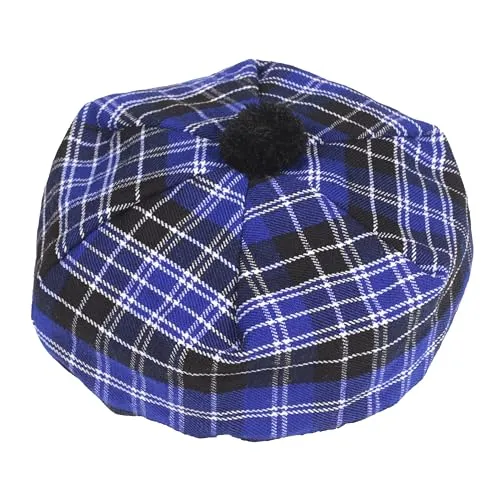 US Buyers Only - Best Traditional Tam o'Shanter Tammy Hat with a Flat Bonnet in a Variety of Tartans