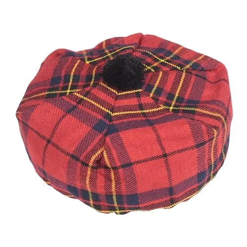 US Buyers Only - Best Traditional Tam o'Shanter Tammy Hat with a Flat Bonnet in a Variety of Tartans